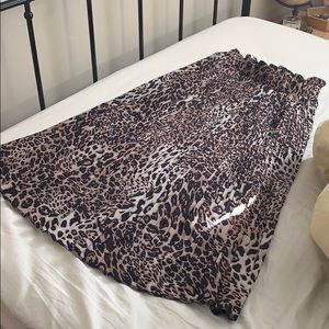 Animal print skirt